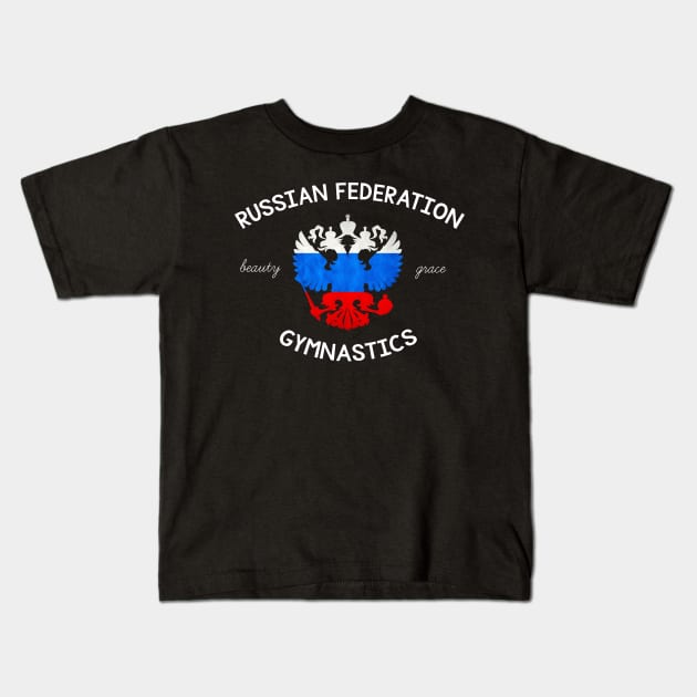 Russian Gymnastics -  Beauty and Grace Kids T-Shirt by jordynslefteyebrow